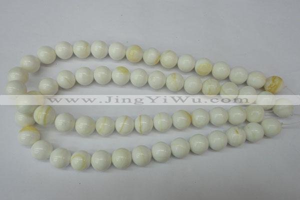 CSB955 15.5 inches 14mm round shell pearl beads wholesale