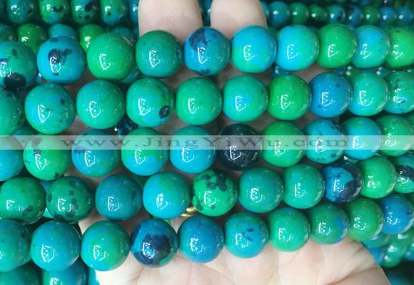 CSBS06 15 inches 12mm round synthetic chrysocolla gemstone beads wholesale