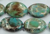 CSE09 15.5 inches 18*25mm oval natural sea sediment jasper beads