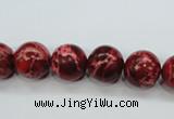 CSE164 15.5 inches 14mm round dyed natural sea sediment jasper beads