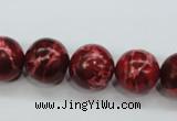 CSE166 15.5 inches 18mm round dyed natural sea sediment jasper beads