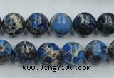 CSE212 15.5 inches 10mm round dyed natural sea sediment jasper beads