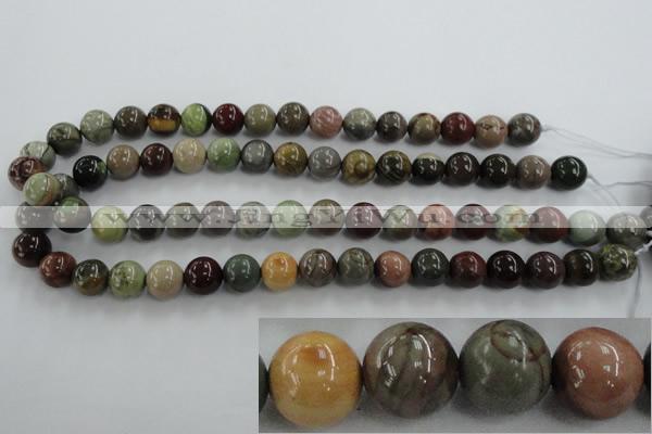 CSE5304 15.5 inches 12mm round sea sediment jasper beads wholesale