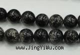 CSI02 15.5 inches 10mm round silver scale stone beads wholesale