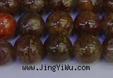 CSL224 15.5 inches 12mm round gold leaf jasper beads wholesale
