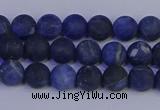 CSO541 15.5 inches 6mm round matte sodalite beads wholesale