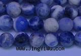 CSO622 15.5 inches 8mm faceted round AB grade sodalite beads