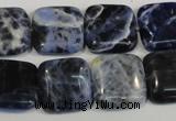 CSO65 15.5 inches 16*16mm square sodalite gemstone beads wholesale