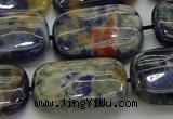 CSO793 15.5 inches 18*25mm rectangle orange sodalite beads