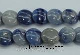CSO80 15.5 inches 12mm flat round sodalite gemstone beads wholesale