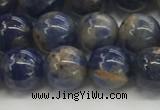 CSO832 15.5 inches 8mm round orange sodalite beads wholesale