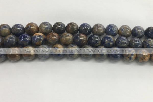 CSO834 15.5 inches 12mm round orange sodalite beads wholesale