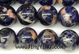 CSO920 15 inches 8mm round orange sodalite beads