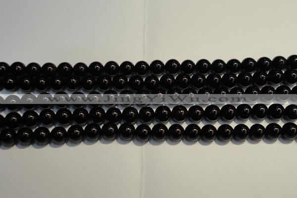CSQ403 15.5 inches 10mm round black morion smoky quartz beads