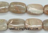 CSS212 15.5 inches 15*20mm rectangle natural sunstone beads