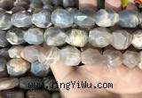 CSS406 15.5 inches 12*16mm - 15*20mm faceted nuggets sunstone beads