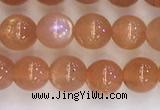 CSS708 15.5 inches 4mm round natural golden sunstone beads