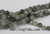 CSW10 15.5 inches 4mm faceted round seaweed quartz beads wholesale