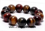 CTB08 7 inches 16mm round tiger eye stretch bracelet wholesale