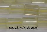 CTB104 15.5 inches 11*15mm faceted tube lemon quartz beads