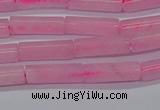 CTB311 15.5 inches 4*13mm tube rose quartz beads wholesale