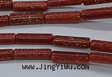 CTB328 15.5 inches 4*13mm tube goldstone beads wholesale