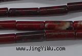 CTB333 15.5 inches 4*13mm tube brecciated jasper beads wholesale