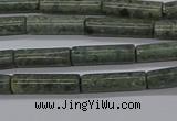 CTB337 15.5 inches 4*13mm tube green lace stone beads wholesale