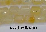 CTB701 15.5 inches 6*8mm tube yellow jade beads wholesale