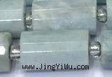 CTB901 15 inches 10*16mm faceted tube aquamarine beads