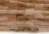 CTB973 15 inches 2*4mm tube cherry quartz beads