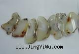 CTD1516 Top drilled 30*50mm - 45*65mm freeform agate slab beads