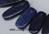 CTD1581 Top drilled 10*20mm - 12*35mm freeform lapis lzuli beads