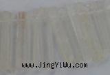 CTD1620 Top drilled 5*25mm - 6*45mm sticks white crystal beads
