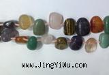CTD2153 Top drilled 15*25mm - 18*25mm freeform mixed gemstone beads