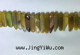 CTD2164 Top drilled 8*20mm - 10*40mm sticks agate gemstone beads