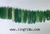 CTD2169 Top drilled 8*20mm - 10*40mm sticks agate gemstone beads