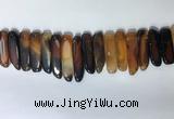 CTD2171 Top drilled 8*20mm - 10*40mm sticks agate gemstone beads