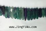 CTD2174 Top drilled 8*20mm - 10*40mm sticks agate gemstone beads