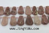 CTD2349 Top drilled 16*18mm - 20*30mm faceted freeform gemstone beads