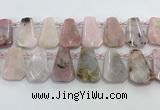CTD2359 Top drilled 16*18mm - 20*30mm freeform pink opal beads