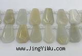 CTD2361 Top drilled 16*18mm - 20*30mm faceted freeform moonstone beads