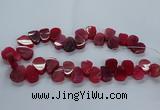 CTD2603 Top drilled 13*18mm - 23*33mm freeform agate beads
