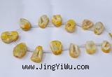 CTD2711 15.5 inches 20*30mm - 35*45mm freeform druzy agate beads
