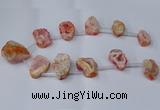 CTD2713 15.5 inches 20*30mm - 35*45mm freeform druzy agate beads