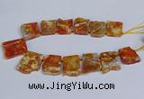 CTD2832 Top drilled 25*30mm - 35*45mm freeform agate beads