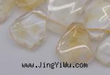 CTD302 Top drilled 15*20mm - 20*25mm freeform citrine gemstone beads