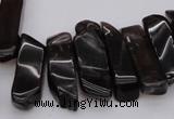 CTD350 Top drilled 10*28mm - 10*50mm wand smoky quartz beads