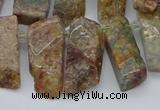 CTD3501 Top drilled 10*25mm - 10*45mm sticks ghost gemstone beads