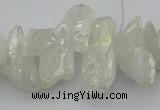 CTD3553 Top drilled 10*20mm - 12*30mm sticks plated quartz beads